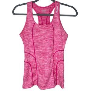 NWOT Reebok Racerback Striped Sleeveless Stretch Athletic Yoga Tank Top XS Pink